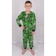 Minecraft Einteiliger Schlafanzug / Jungenoverall, grün, Reißverschluss, Strampler