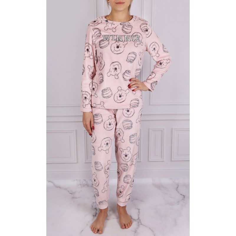 Winnie The Pooh Women Adult Fleece Long Sleeve Pyjamas - Sarcia