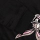 Looney Melodies Damen Schlafanzug schwarz, Schlafanzug mit langen Ärmeln, zweiteilig, warm, kuschelig