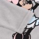 Myszka Mickey Disney Polarowa piżama damska, szaro-różowa, groszki, ciepła piżama