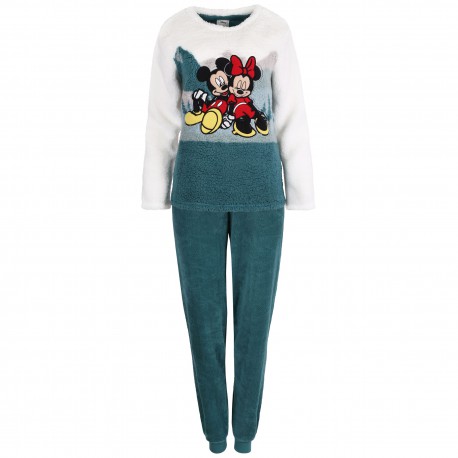 Mickey a Minnie Mouse Disney Dámské fleecové pyžamo  Fleece, šerpa, teplé