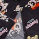 Atomówki Grafitowa piżama damska, długi rękaw, ciepła, z kapturem
