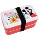 Myszka Mickey Disney 2x biało-czerwony pojemnik na żywność, śniadaniówka 10x10x18,5 cm