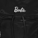 Barbie Czarny plecak ściągany z kieszonkami, miękki materiał 25x33x10 cm