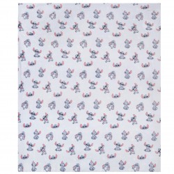 Stitch Disney Biała narzuta/koc duża, ciepła 175x215 cm OEKO-TEX