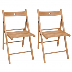 TERJE Jasnobrązowe składane krzesło IKEA