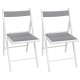 TERJE Białe składane krzesło, wyściełane siedzisko IKEA