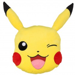 Pikachu Pokemon Poduszka ozdobna, miękka, żółta 33x34 cm