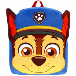 Psi Patrol Chase Pluszowy plecak przedszkolny, niebieski 28x20x10 cm