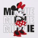 Myszka Minnie Disney Bawełniana piżama damska na krótki rękaw biało-czarna w groszki