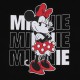 Myszka Minnie Disney Bawełniana piżama damska na krótki rękaw Czarno-czerwona w groszki