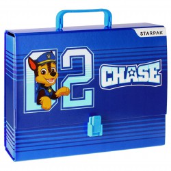 Psi Patrol Chase Niebieska teczka z rączką A4, 31x24x5cm