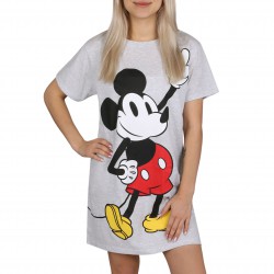 Myszka Mickey Disney Damska koszula nocna, szara koszula nocna