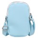 ATOMÓWKI Niebiesko- biała mini torebka, saszetka na telefon i portfel na pasku