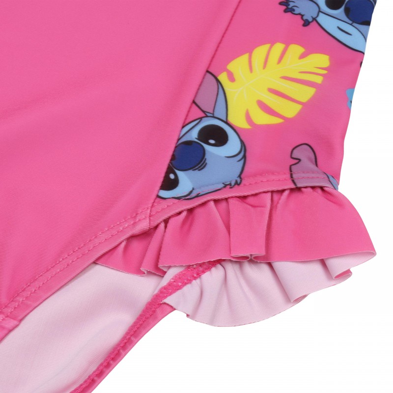 STITCH Disney Pink Girls' One-Piece Swimsuit - Sarcia