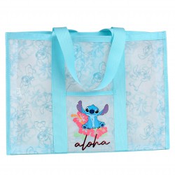 Stitch Disney Transparentna torba, duża torba na ramię 47x35x10cm