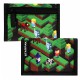 Pixel Game Zielono-czarny zestaw przedszkolny dla chłopca: plecak + portfel