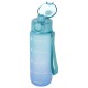 Niebieska, plastikowa butelka/bidon ombre z podziałką 750ml