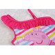 Świnka Peppa Różowy strój kąpielowy w paski, dziewczęcy strój kąpielowy
