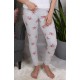 Różowa Pantera Damska piżama z długimi spodniami, bawełniana piżama
