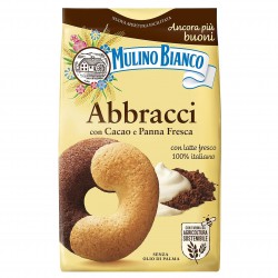 MULINO BIANCO Abbracci kruche, włoskie ciastka o maślanym i kakaowym smaku 350g