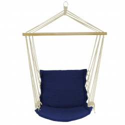 Granatowy hamak/huśtawka - brazylijskie krzesło wiszące 60x120x130 cm