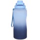 Niebieska, plastikowa butelka/bidon z ustnikiem 2,3 l