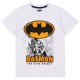 Batman Biało-granatowa piżama chłopięca na krótki rękaw, letnia piżama