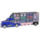 Auto ciężarowe metalowe, laweta/ kontener z małymi autkami i akcesoriami drogowymi 3+ MEGA CREATIVE