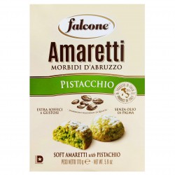 FALCONE Amaretti - Włoskie, miękkie ciasteczka z pistacjami 170g