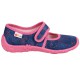 LEMIGO Velcro preschool slippers for girls, with hearts