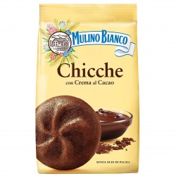 MULINO BIANCO Chicche - Kruche, czekoladowe ciastka z kremem kakaowym 200g