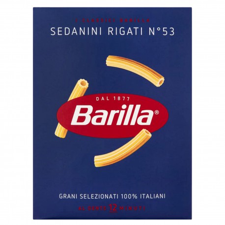 BARILLA Sedanini Rigati - Włoski makaron rurki 500g