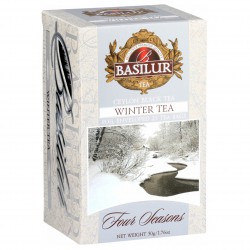 BASILUR Winter Tea- Czarna herbata cejlońska z dodatkiem owoców żurawiny w saszetkach, 25x2g