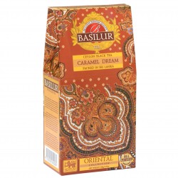 BASILUR Caramel Dream- Czarna liściasta herbata cejlońska z naturalnym aromatem karmelu, 100 g