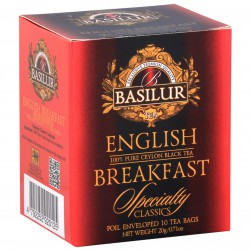 BASILUR English Breakfast- Herbata czarna w saszetkach, 10x2g