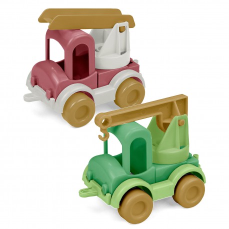RePlay Kid Cars straż pożarna i dźwig, zestaw zabawek z recyklingu