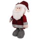 Czerwony Mikołaj z regulowanymi nogami, ozdoba świąteczna 65/82cm