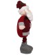 Czerwony Święty Mikołaj z regulowanymi nogami, ozdoba świąteczna 45/82cm