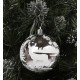 Set med 8 cm Silverplast Julgransprydnader, 6 stycken