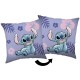 Disney Lilo i Stitch Niebieska poduszka kwadratowa, poduszka ozdobna 35x35 cm OEKO TEX