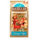 BASILUR Winter Holidays - Czarna liściasta herbata z dodatkiem wiśni, skórki i kwiatów pomarańczy, świąteczna herbata 85 g