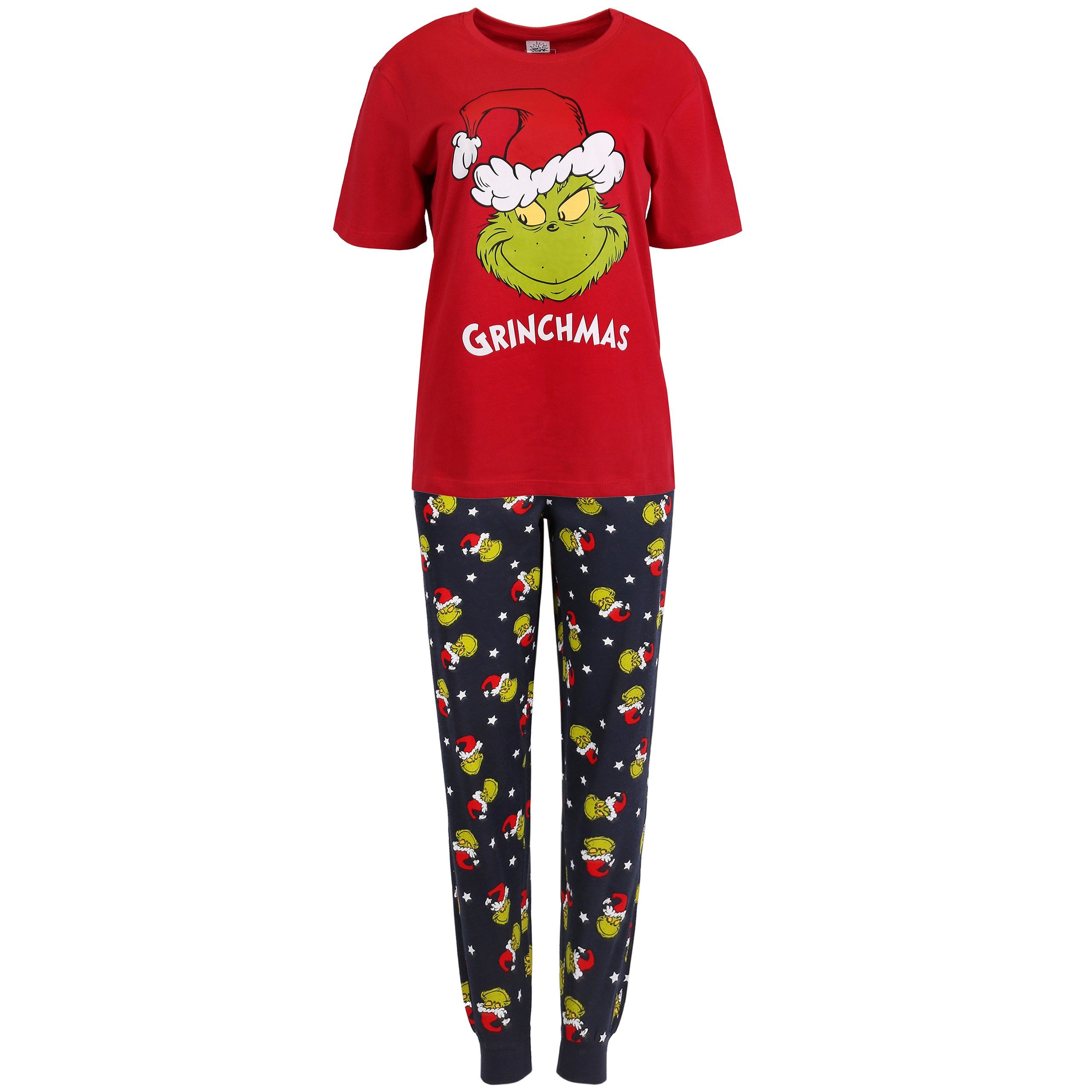 Le Grinch Pyjama de Noël pour homme, pyjama avec pantalon long - Sarcia