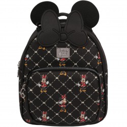 Myszka Minnie Disney Czarny, mały plecak z kokardą 24x21x7cm