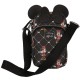 Myszka Minnie Disney Czarna, mała saszetka na ramię z kokardą 18x10x5cm