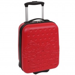 Myszka Mickey i Minnie Disney Czerwona, mała walizka podróżna, plastikowa walizka 37x30x17cm