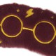 Harry Potter- Bordowa, miękka opaska na oczy, maska na oczy
