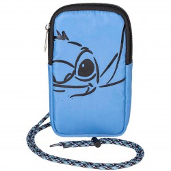 Disney Stitch- Niebieska saszetka z regulowanym sznurkiem
