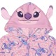 Andzia i Stitch Disney Różowa, polarowa piżama jednoczęściowa, dziecięce onesie z kapturem, OEKO-TEX