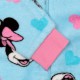 Myszka Minnie Disney Niebieska, polarowa piżama jednoczęściowa, dziecięce onesie z kapturem, OEKO-TEX